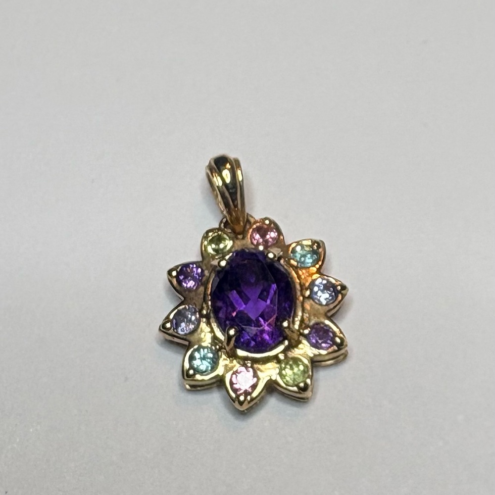 Multi Stone .925 Pendant